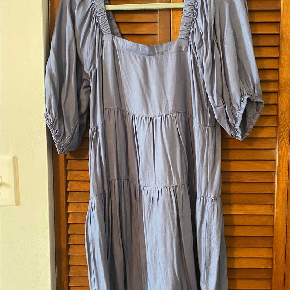 Elegant Blue Women's Dress
